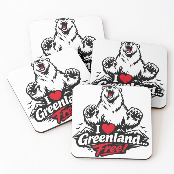 Item preview, I ❤️ Greenland… Free! – Polar Bear Freedom Design designed and sold by yaalow.
