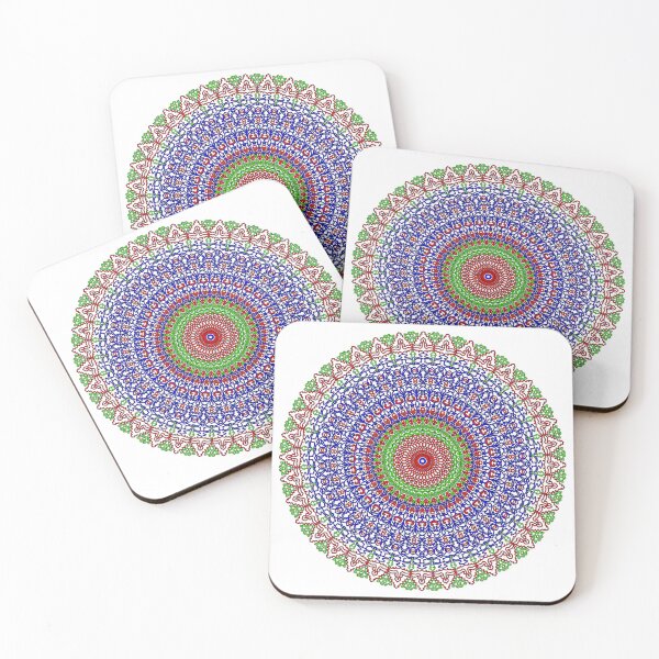 Item preview, "Geometric Mandala with Triangular Rings and Ornamental Lattice" designed and sold by nighttime1990.