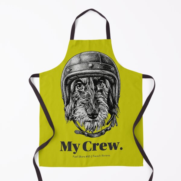Item preview, My Crew - Vintage Biker Dog Illustration designed and sold by Fuel-Shirts.