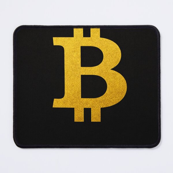 Item preview, Bitcoin Symbol – Black & Gold Minimalist Art Deco Poster designed and sold by T-Prestige.