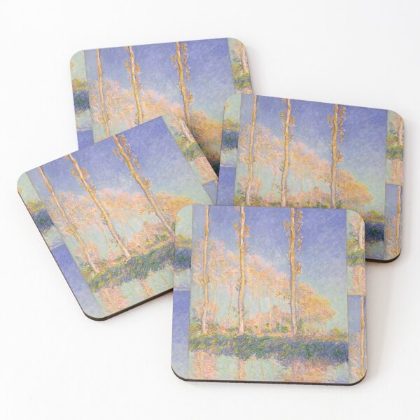 Item preview, Poplars by Claude Monet: Dreamy Impressionist River Landscape Poster designed and sold by artofuniverse.