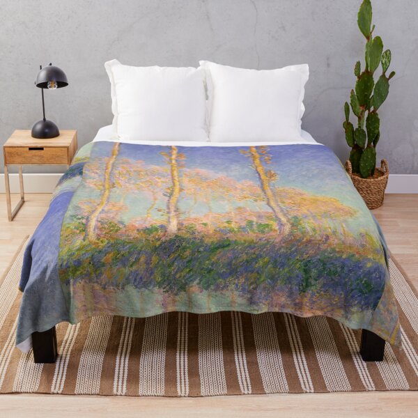 Item preview, Poplars by Claude Monet: Dreamy Impressionist River Landscape Poster designed and sold by artofuniverse.