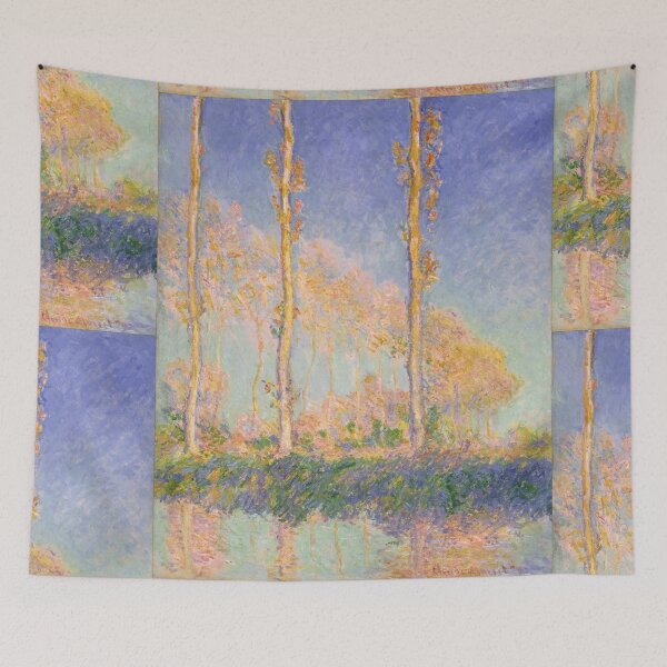 Item preview, Poplars by Claude Monet: Dreamy Impressionist River Landscape Poster designed and sold by artofuniverse.