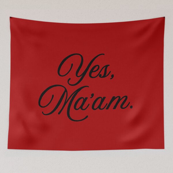 Item preview, Yes, Ma'am - Black Script designed and sold by Laymela Underground.
