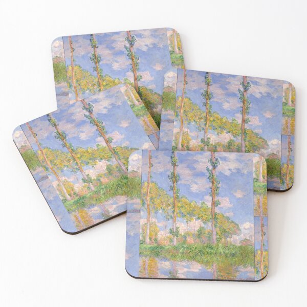 Item preview, Poplars in the Sun by Claude Monet: Impressionist Landscape Wall Art Poster designed and sold by artofuniverse.