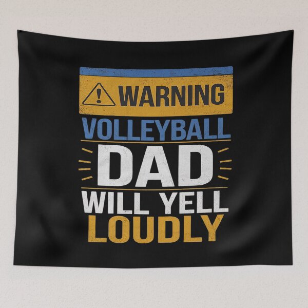 Item preview, Mens Warning Volleyball Dad Volleyball Father's Day  designed and sold by MarkLeedsArt.