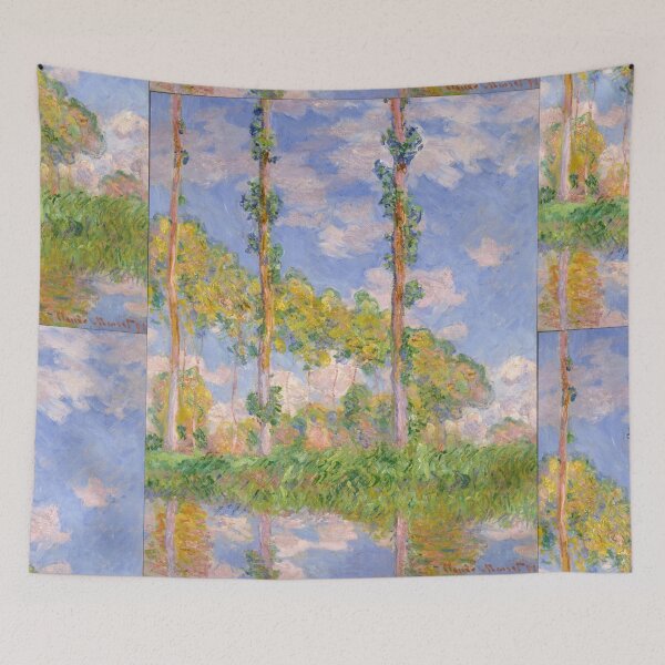 Item preview, Poplars in the Sun by Claude Monet: Impressionist Landscape Wall Art Poster designed and sold by artofuniverse.