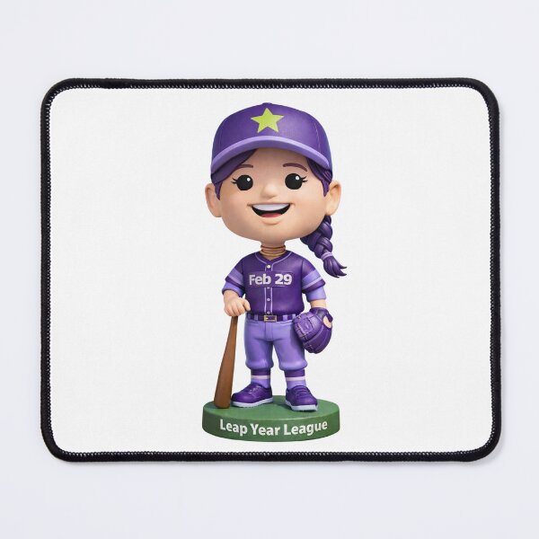 Item preview, Leap Year Baseball Bobblehead - White Female No Background designed and sold by Leap29 Designs.