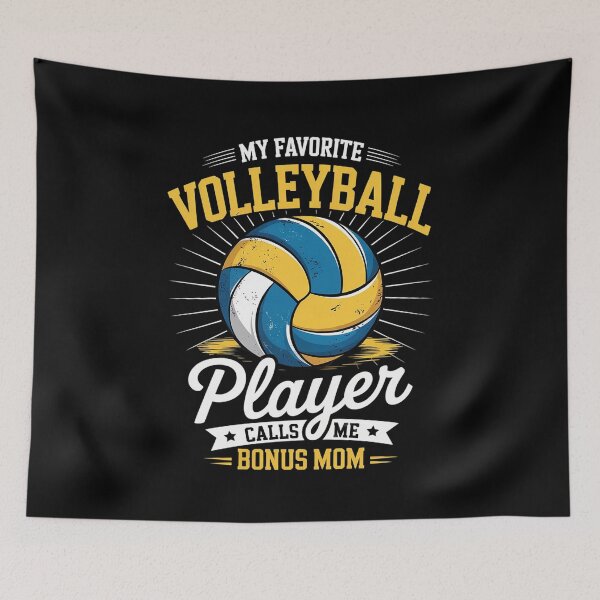 Item preview, My Favorite Volleyball Player Calls Me Bonus Mom Mothers Day 1 designed and sold by MarkLeedsArt.