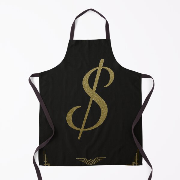 Item preview, Dollar Symbol – Black & Gold Minimalist Art Deco Poster designed and sold by T-Prestige.