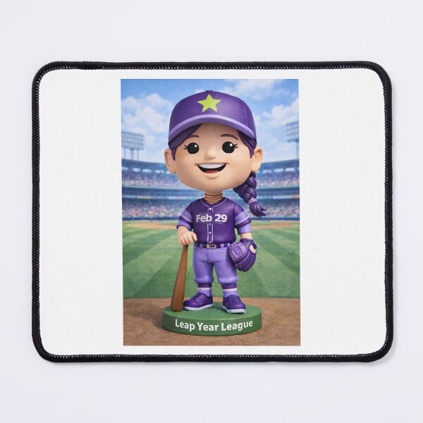 Item preview, Leap Year Baseball Bobblehead - White Female designed and sold by Leap29 Designs.