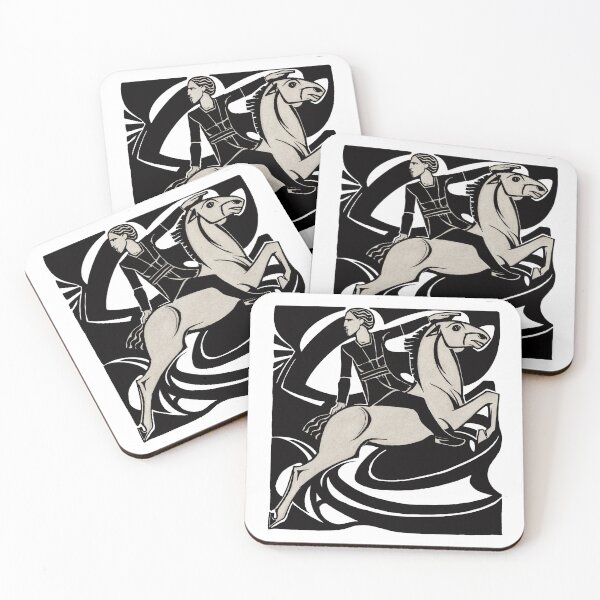Item preview, Vintage Man On Horseback art print. designed and sold by Shoot-The-Moon.