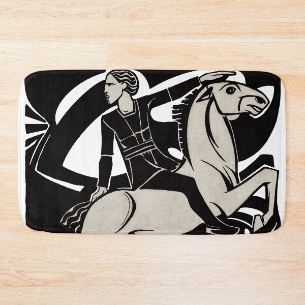 Item preview, Vintage Man On Horseback art print. designed and sold by Shoot-The-Moon.