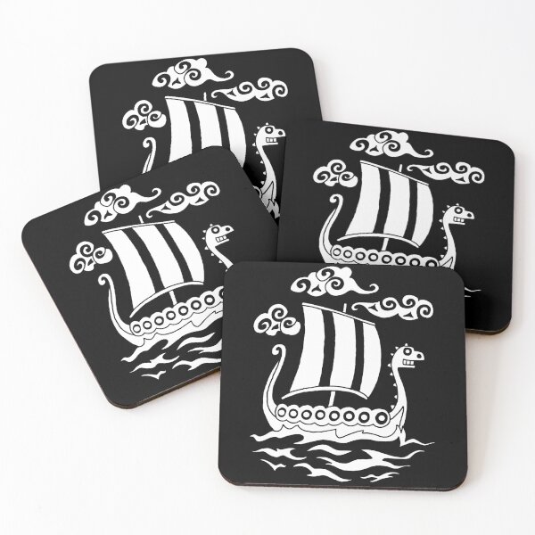 Item preview, Funny Viking longship (white) designed and sold by Lagueny.