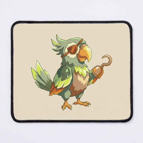 Item preview, Cute Pirate Parrot Captain with Hook and Eye Patch, Funny Cartoon Bird designed and sold by Magnificent Lizard.