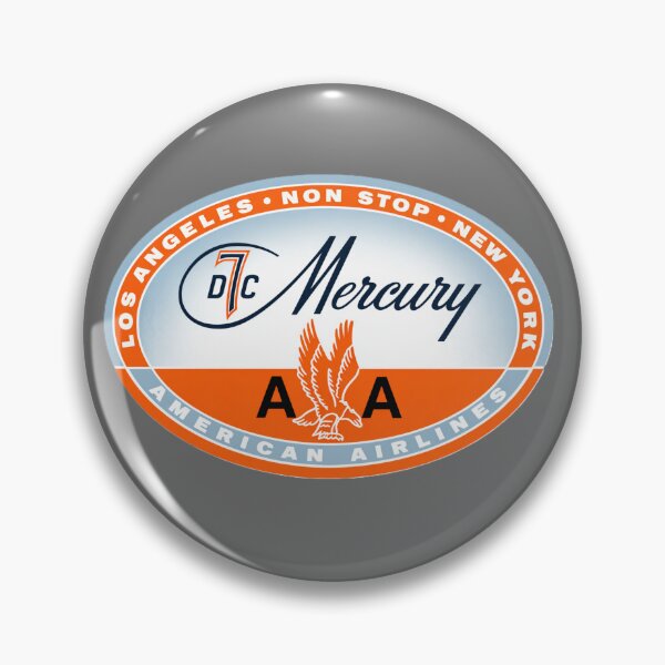 Item preview, DC7 Mercury American Airlines vintage logo aviation history designed and sold by PilotandPlane.