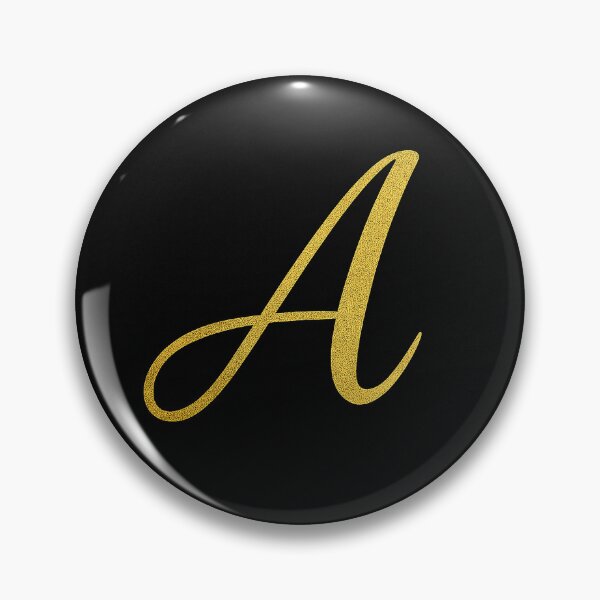 Item preview, Letter A – Black & Gold Minimalist Art Deco Initial Poster designed and sold by T-Prestige.