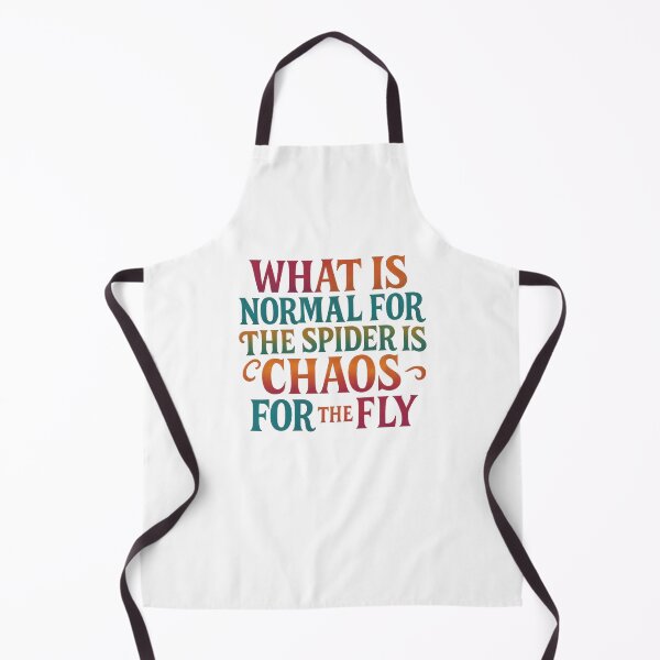 Item preview, What Is Normal for the Spider Is Chaos for the Fly – Philosophical Quote Typography designed and sold by SVALANART.