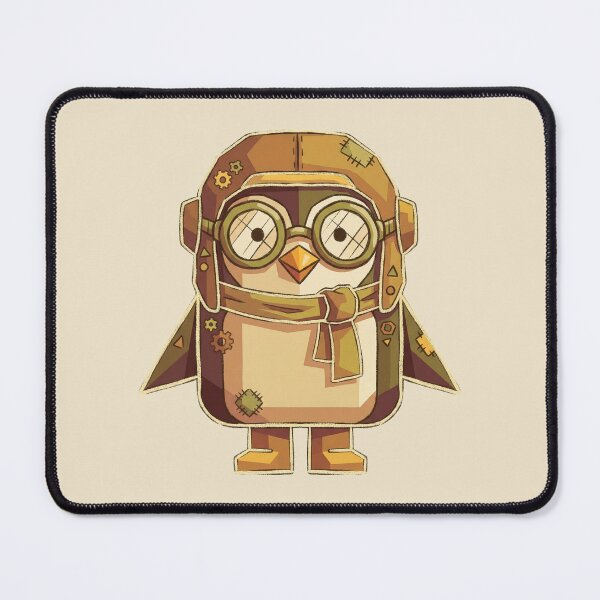 Item preview, Penguin Pilot Aviator, Steampunk Flight Bird with Goggles and Scarf designed and sold by Magnificent Lizard.