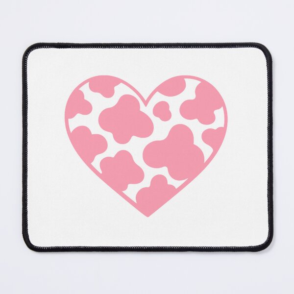 Item preview, Cow print heart pink designed and sold by GrassFedVegan.