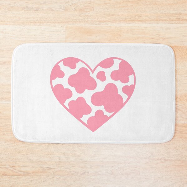 Item preview, Cow print heart pink designed and sold by GrassFedVegan.