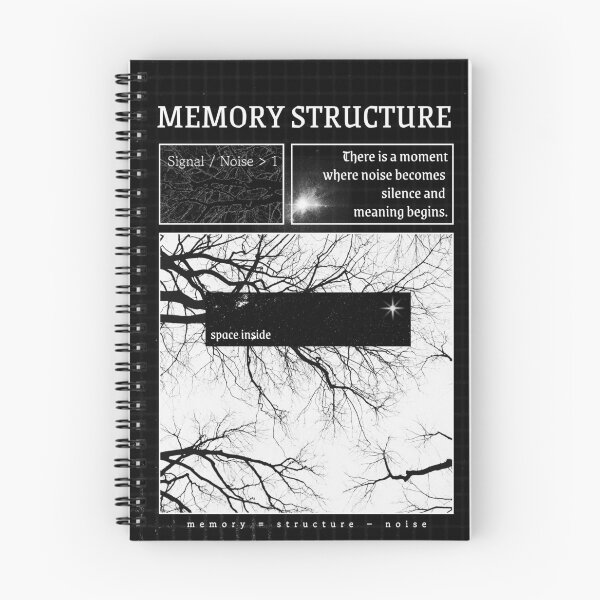 Item preview, Memory structure, monochrome poster, space vibes designed and sold by pollysann.