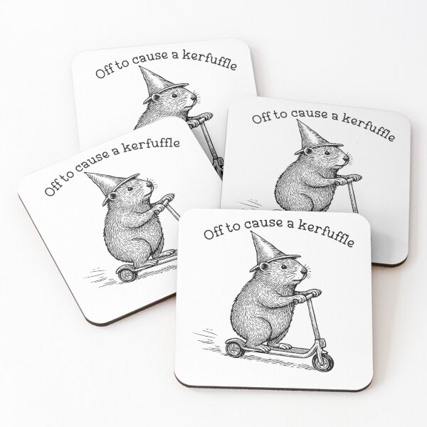 Item preview, Off to Cause A Kerfuffle Funny Capybara Scooter Chaos Art for Men Women Kids , Capybara Gift Lover  designed and sold by DZIRI NAJAT.