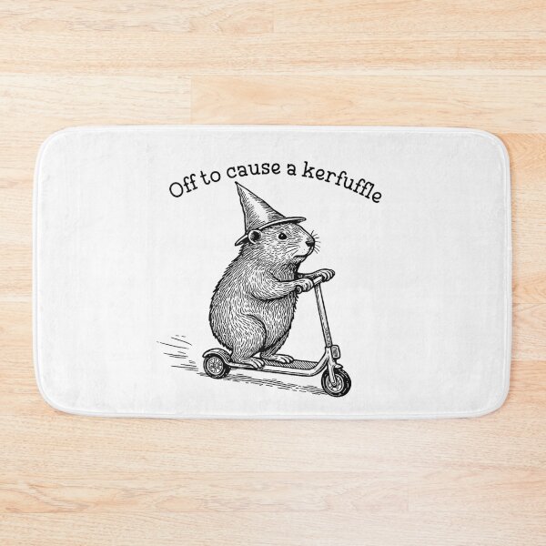 Item preview, Off to Cause A Kerfuffle Funny Capybara Scooter Chaos Art for Men Women Kids , Capybara Gift Lover  designed and sold by DZIRI NAJAT.