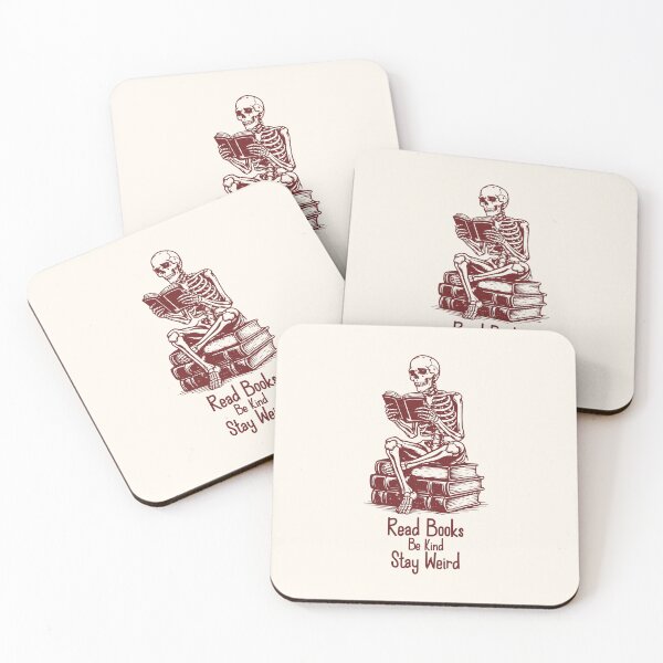 Item preview, Read Books Be Kind Stay Weird Skeleton designed and sold by CamaleonDesigns.