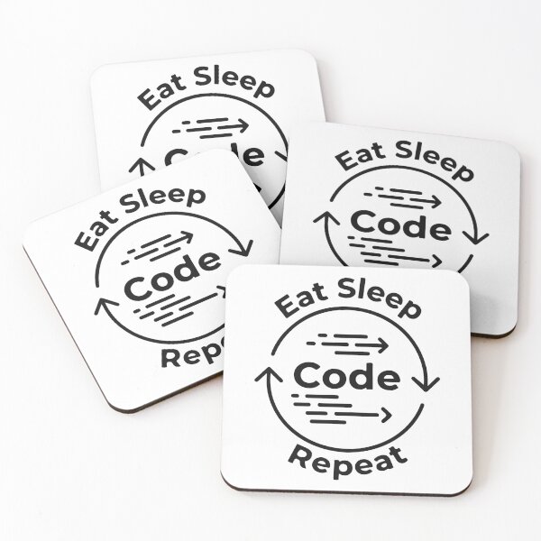 Item preview, Eat Sleep Code Repeat T-Shirt  Programmer Life Design  Coding Humor Tee designed and sold by Design-Pro-21.