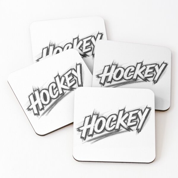Item preview, Hockey Sticker Winter Sports Magnet Black and White designed and sold by colorleafz.