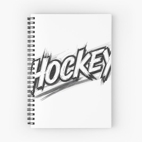 Item preview, Hockey Sticker Winter Sports Magnet Black and White designed and sold by colorleafz.