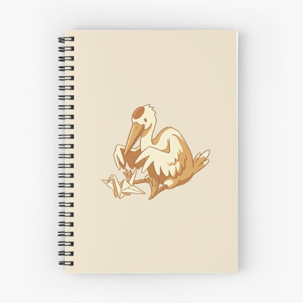 Item preview, Origami Crane With Real Bird Cute Cartoon Illustration designed and sold by Magnificent Lizard.