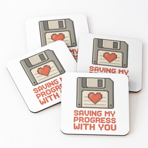 Item preview, Saving My Progress With You – Retro Gamer Valentine Design designed and sold by SVALANART.