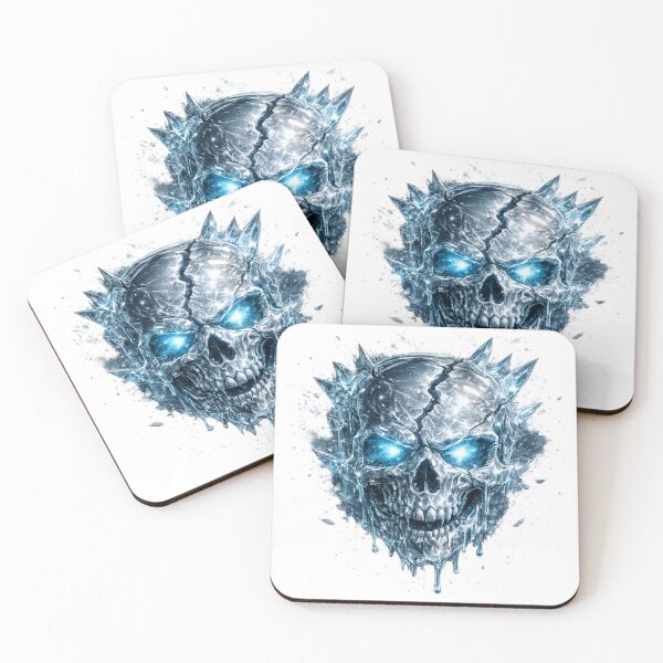 Item preview, Ice Skull – Frozen Crystal Skull with Glowing Eyes designed and sold by BoldLineDesign.