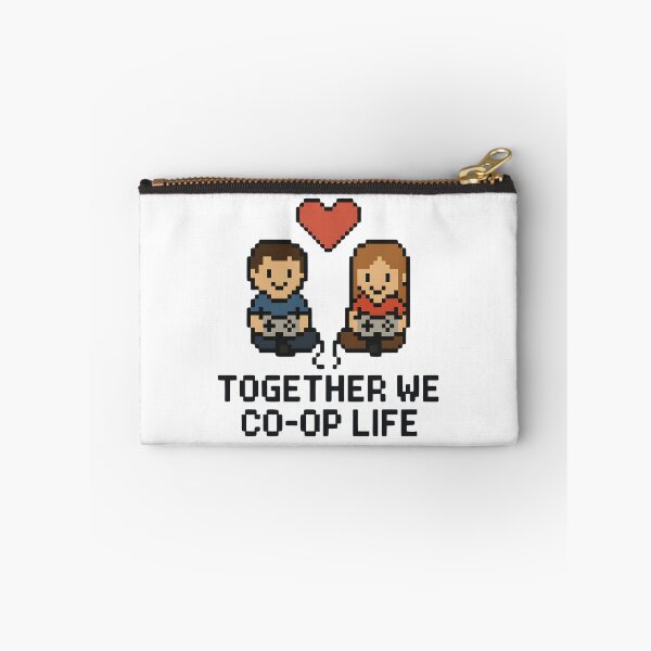 Item preview, Together We Co-Op Life – Gamer Couple Pixel Valentine Design designed and sold by SVALANART.