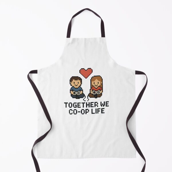 Item preview, Together We Co-Op Life – Gamer Couple Pixel Valentine Design designed and sold by SVALANART.