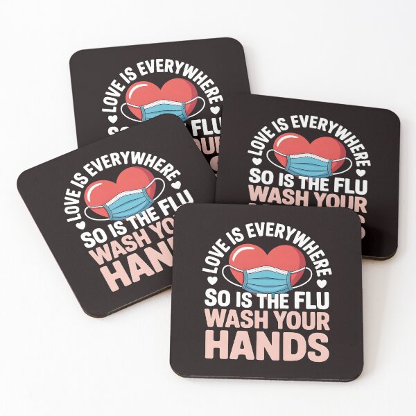 Item preview, Love Is Everywhere So Is The Flu Wash Your Hands – Valentine Nurse Humor Design designed and sold by Redgiant87x.