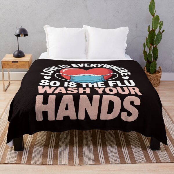 Item preview, Love Is Everywhere So Is The Flu Wash Your Hands – Valentine Nurse Humor Design designed and sold by Redgiant87x.