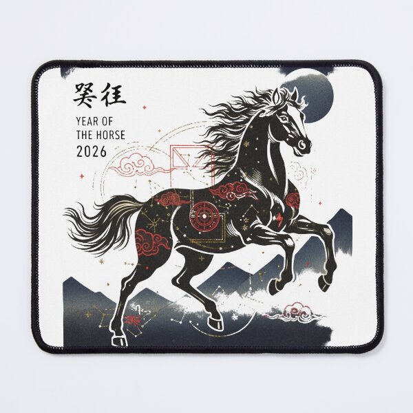 Item preview, Year of the Horse 2026 Vintage Japanese Woodblock Zodiac Art designed and sold by Neveza.