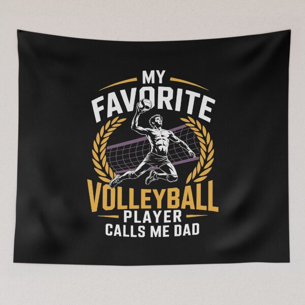 Item preview, My Favorite Volleyball Player Calls Me Dad Father's Day1  designed and sold by FadeOfThrone.