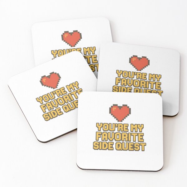 Item preview, You’re My Favorite Side Quest – Gamer Valentine Pixel Love Shirt designed and sold by SVALANART.
