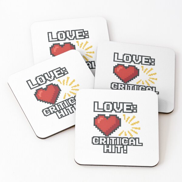 Item preview, Love: Critical Hit! – Gamer Valentine Pixel Shirt designed and sold by SVALANART.