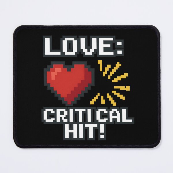 Item preview, Love: Critical Hit! – Gamer Valentine Pixel Shirt designed and sold by SVALANART.