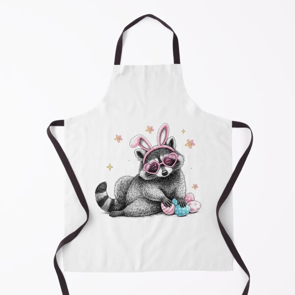 Item preview, Cute Easter Raccoon Bunny Costume – Funny Spring Animal Art designed and sold by MS Pod Studio.