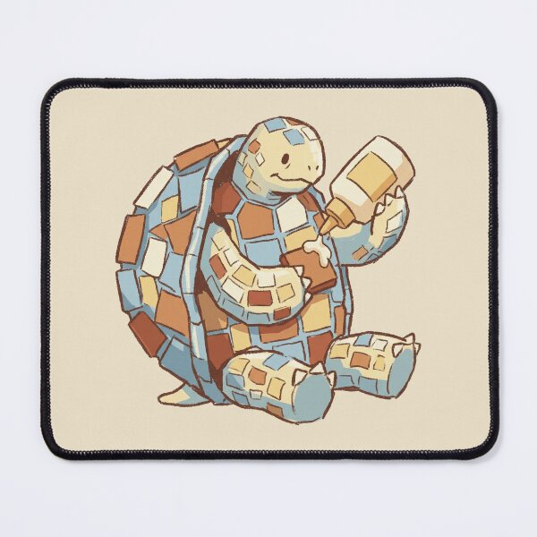 Item preview, Mosaic Turtle Repairing Shell with Glue, Cute Ceramic Tile Reptile Art designed and sold by Magnificent Lizard.