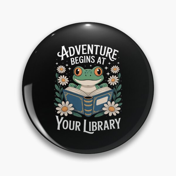 Item preview, Adventure Begins At Your Library Summer Reading 2025 Frog designed and sold by MarryIsMonth.