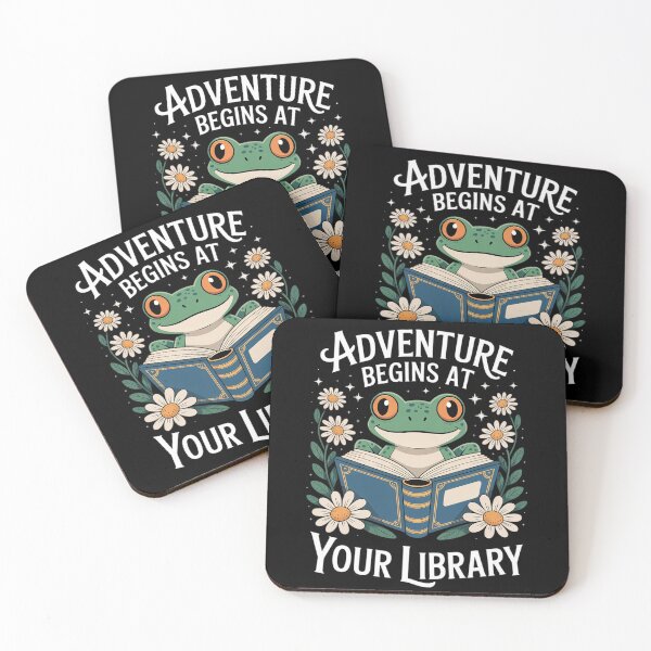 Item preview, Adventure Begins At Your Library Summer Reading 2025 Frog designed and sold by MarryIsMonth.