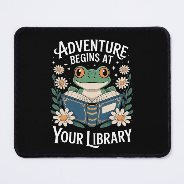 Item preview, Adventure Begins At Your Library Summer Reading 2025 Frog designed and sold by MarryIsMonth.