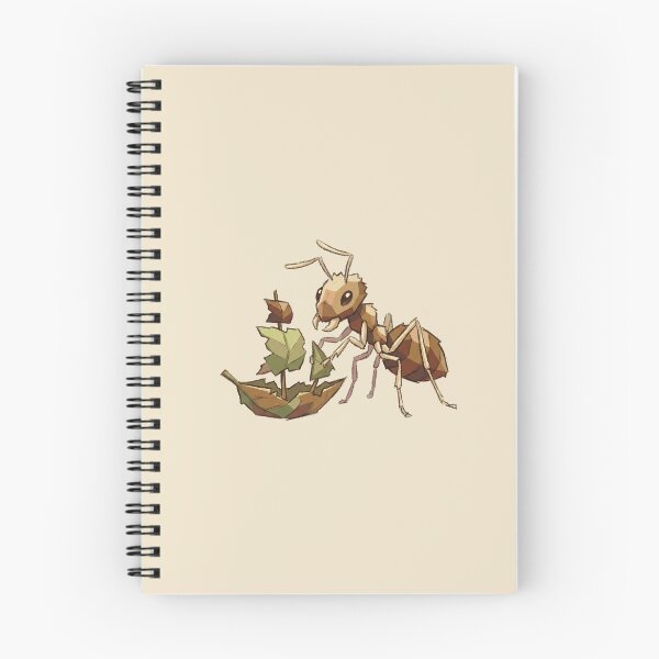 Item preview, Model Building Ant Crafting Tiny Leaf Boat, Geometric Low Poly Insect designed and sold by Magnificent Lizard.